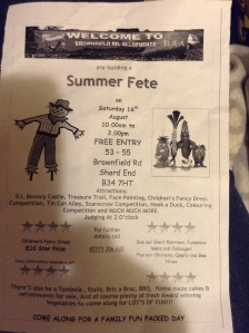 Brownfield Road Allotments Summer Fete